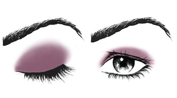 Descubre cómo aplicar las sombras de maquillaje en unos ojos con el párpado caído