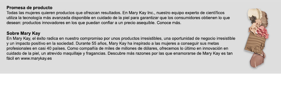 La promesa de producto de Mary Kay