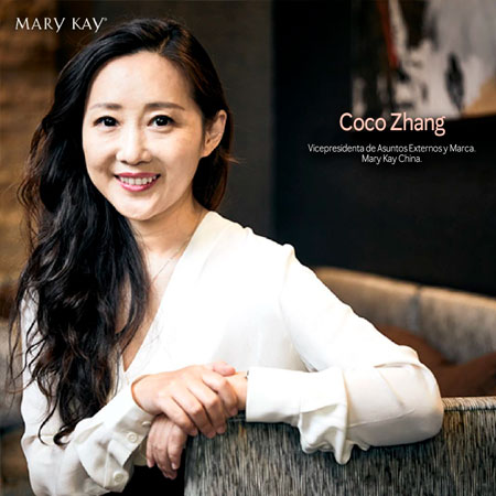Coco Zhang, vicepresidenta de Asuntos Externos y Marca de Mary Kay China