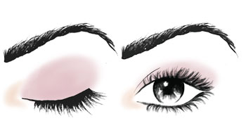 Descubre cómo aplicar las sombras de maquillaje en unos ojos juntos, con menos de un ojo de separación entre uno y otro