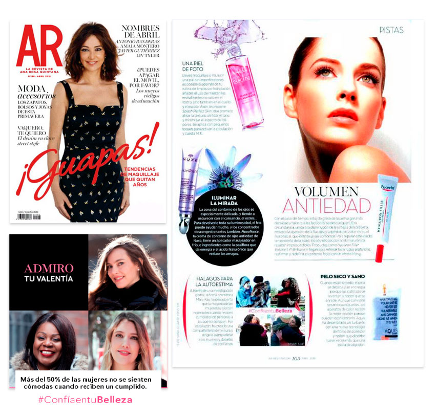 Descubre la campaña Confía en tu belleza de Mary Kay, destacada en la revista AR en marzo de 2018