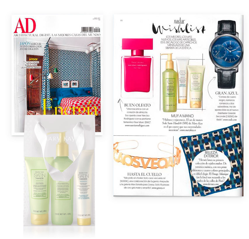 Descubre la participación de Mary Kay en la revista AD