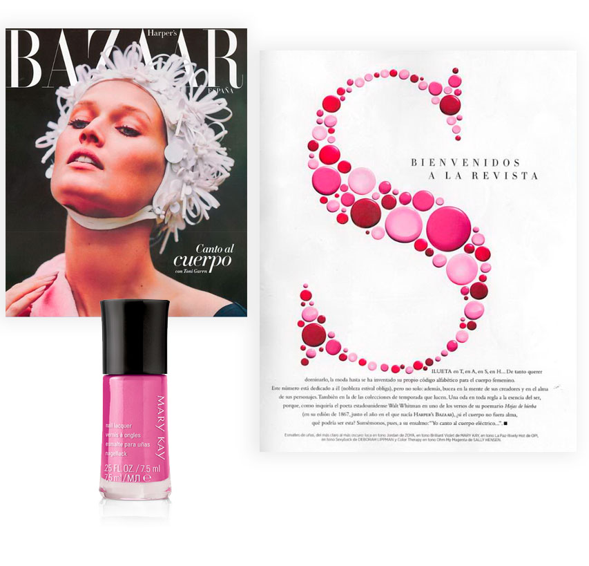 Descubre la participación de Mary Kay en la revista Harpers Bazaar