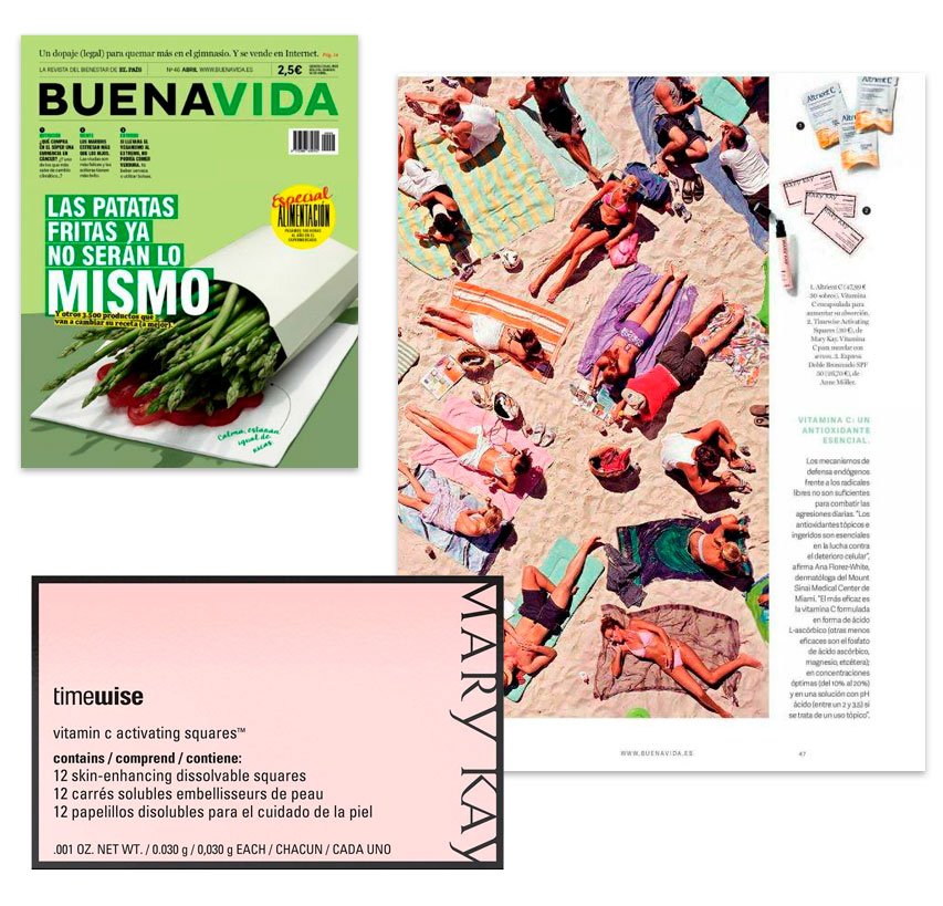 Láminas Activadoras de Vitamina C, producto destacado de la revista Buena Vida de abril de 2018