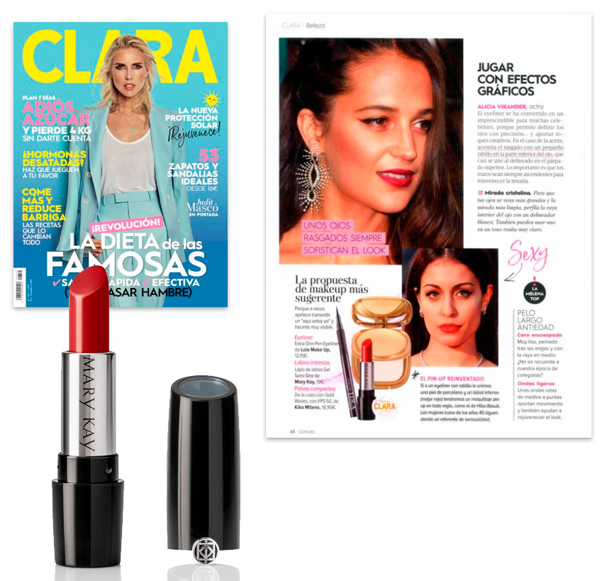 Lápiz de Labios Gel Semi-Shine Red Smolder, producto de Mary Kay destacado en Clara en junio de 2018