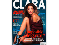 Portada de la revista Clara de octubre de 2019 donde aparecen productos Mary Kay