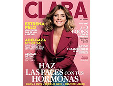 Portada de la revista Clara de enero de 2021 con productos Mary Kay