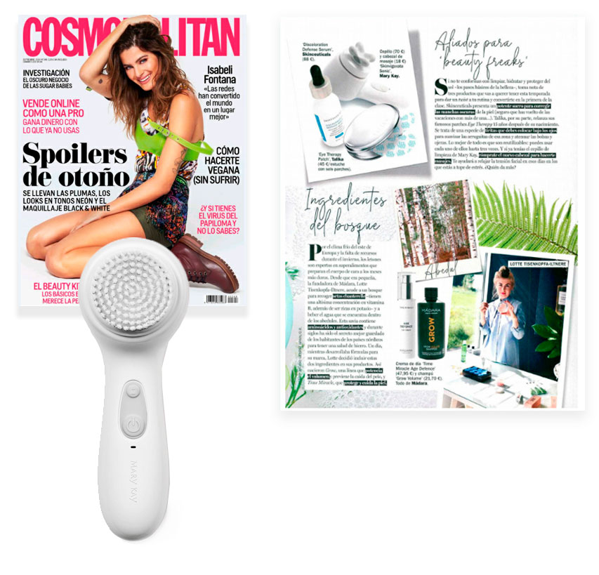 Skinvigorate Sonic, producto destacado por la revista Cosmopolitan de septiembre de 2019