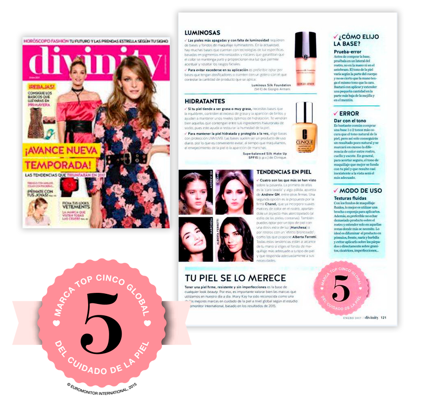 Mary Kay Inc., una de las 5 mejores marcas en Cuidado de la Piel a nivel global según Divinity en enero de 2017