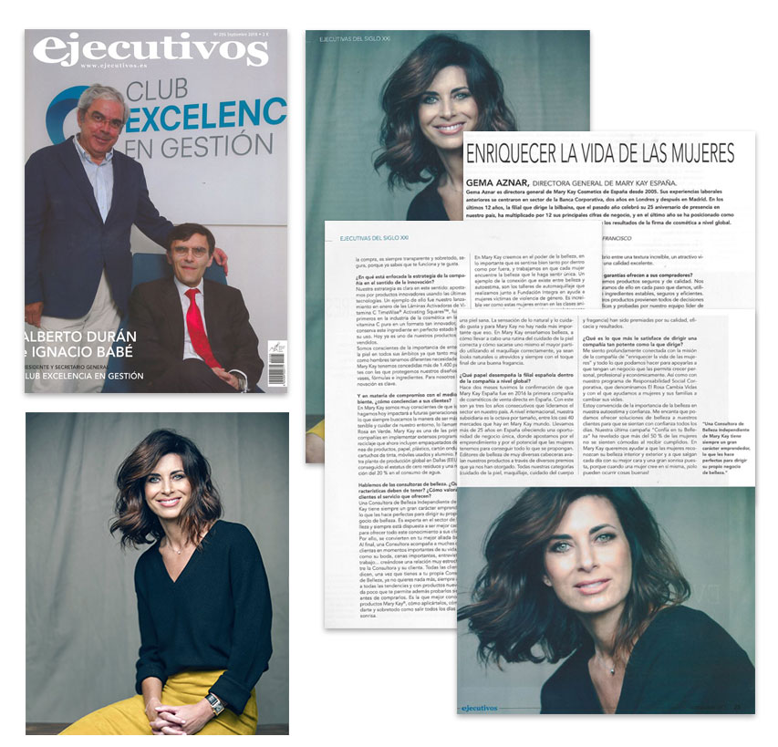 Entrevista a Gema Aznar en la revista Ejecutivos de Octubre de 2018