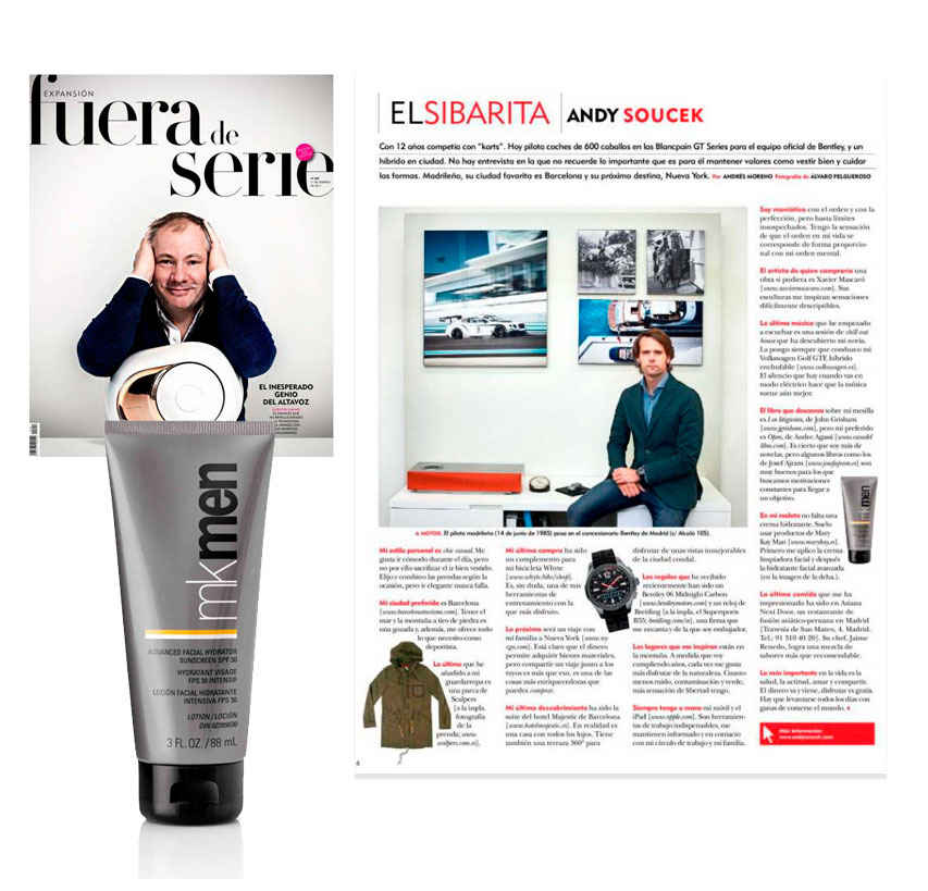Descubre la Hidratante Facial Avanzada MKMen con FPS 30 Protección Alta en la revista Fuera de Serie de febrero de 2017