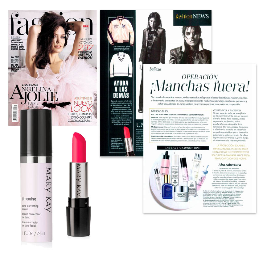 Descubre los productos Mary Kay que aparecen en la revista Hola Fashion de septiembre de 2018