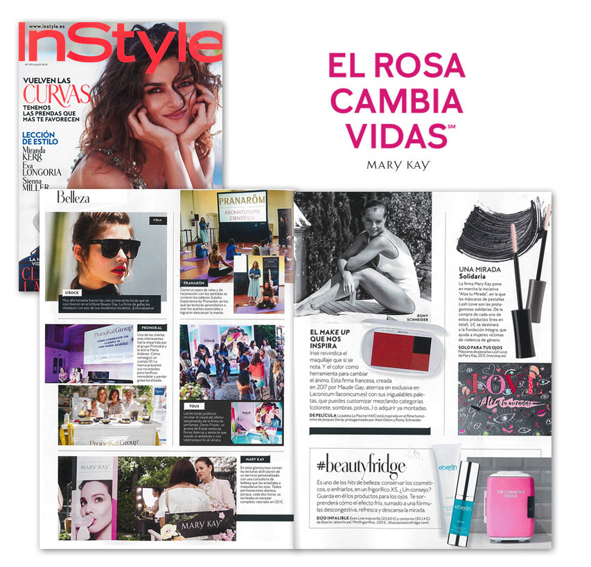 Descubre la participación de Mary Kay en el Beauty Style Day y la campaña Solidaria Alza tu mirada contra la violencia de género en el ejemplar de la revista InStyle de julio de 2019