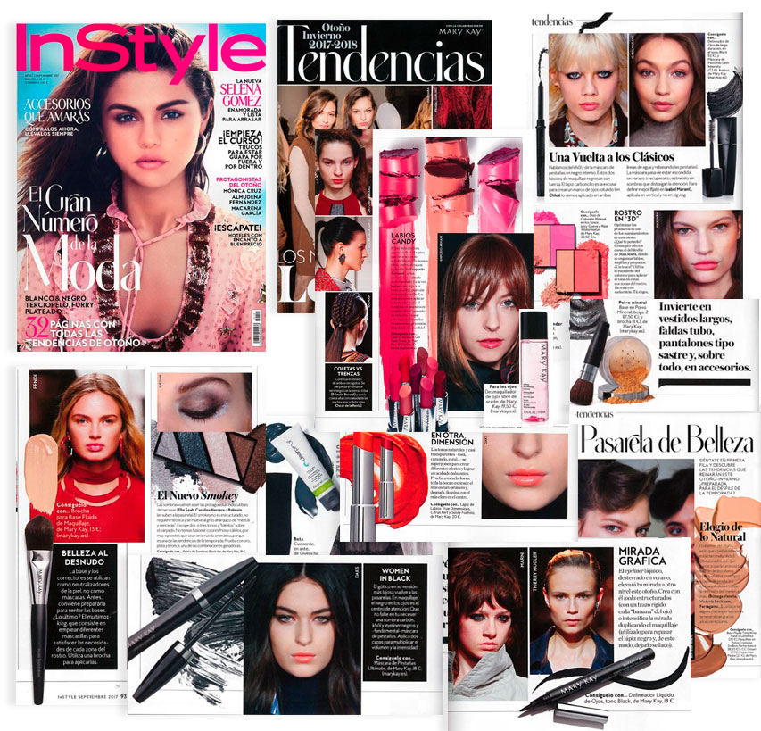 Descubre los productos Mary Kay en el reportaje de Tendencias de InStyle en septiembre de 2017