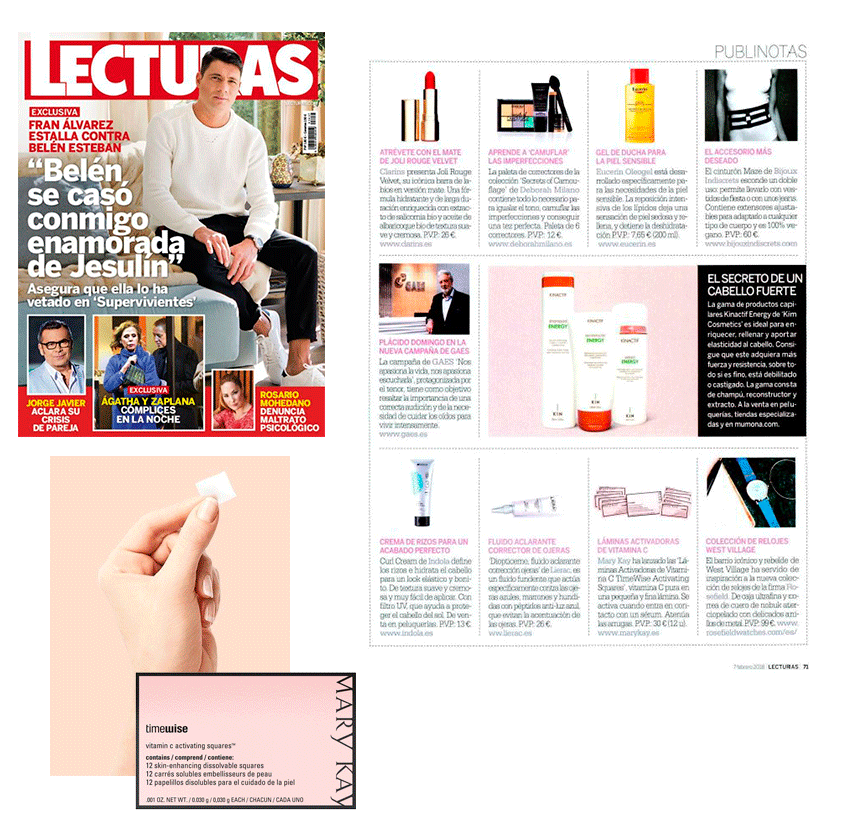 Las revistas mencionan en sus páginas a Mary Kay Lecturas