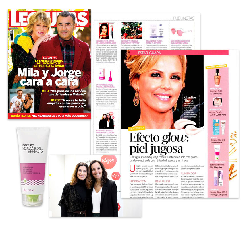 Mary Kay en su lucha contra la violencia de género y el Gel hidratante Botanical Effects en el ejemplar de la revista Lecturas de diciembre de 2018