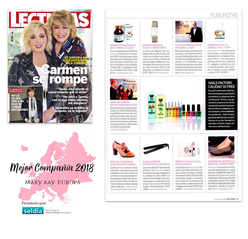 Mary Kay ha sido reconocida como “Mejor Compañía de 2018” en los premios de la Asociación de Venta Directa Europea