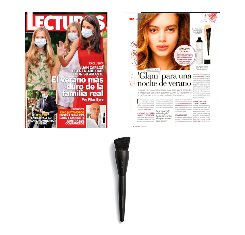 Productos destacados en la revista Lecturas de septiembre de 2020: Brocha para Base Fluida de Maquillaje