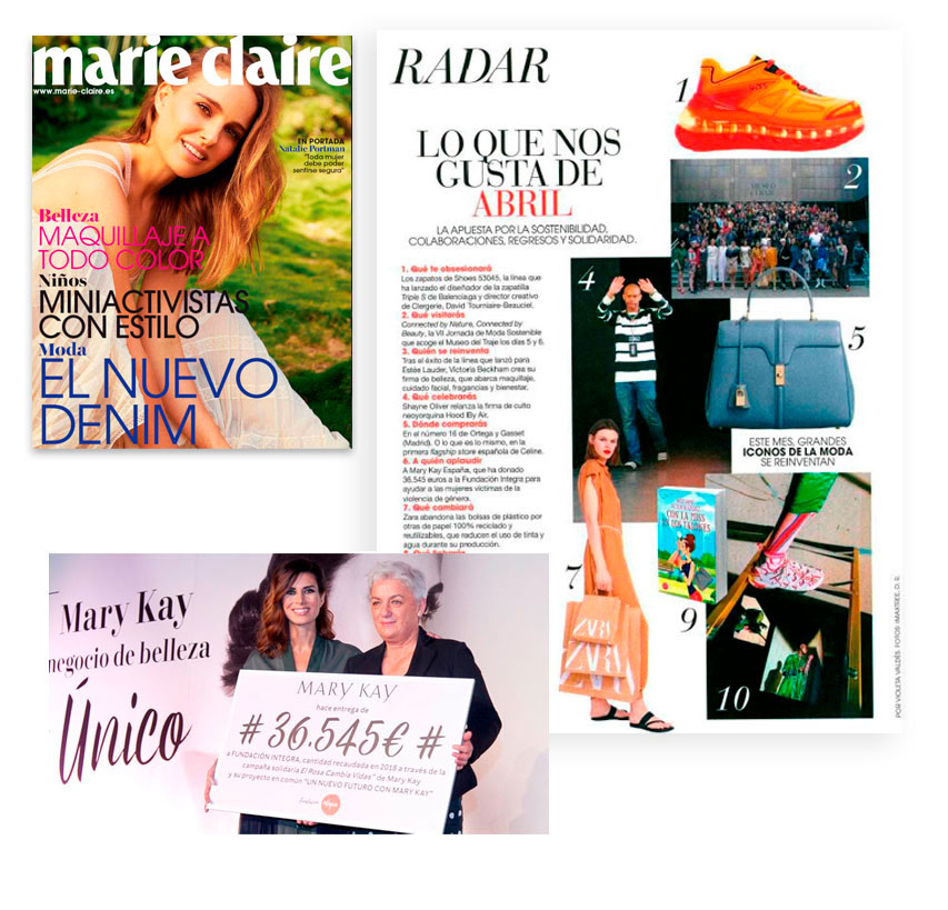 Marie Claire menciona a Mary Kay con su contribución a la Fundación Integra