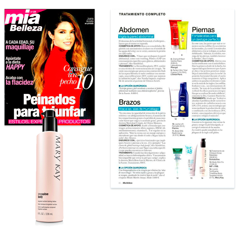 Mary Kay aparece en la revista Mia en febrero de 2018