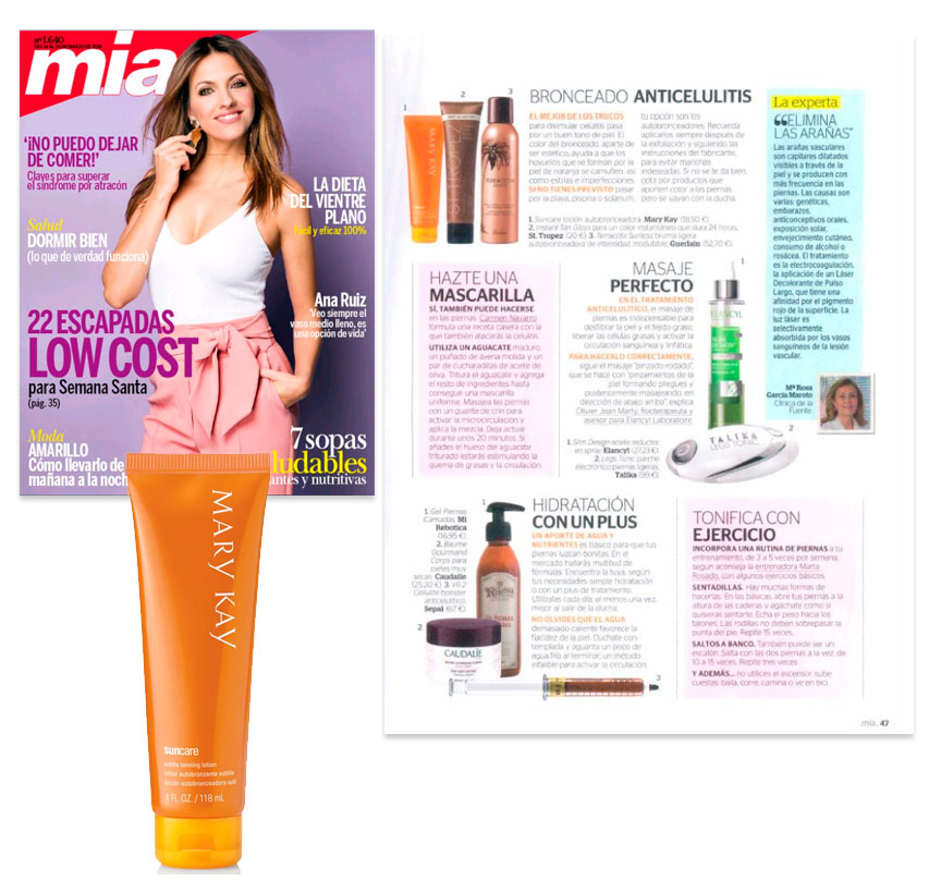 Descubre la Loción Autobronceadora de Mary Kay, producto destacado por la revista Mia en marzo, hidrata y deja un tono bronceado precioso en la piel