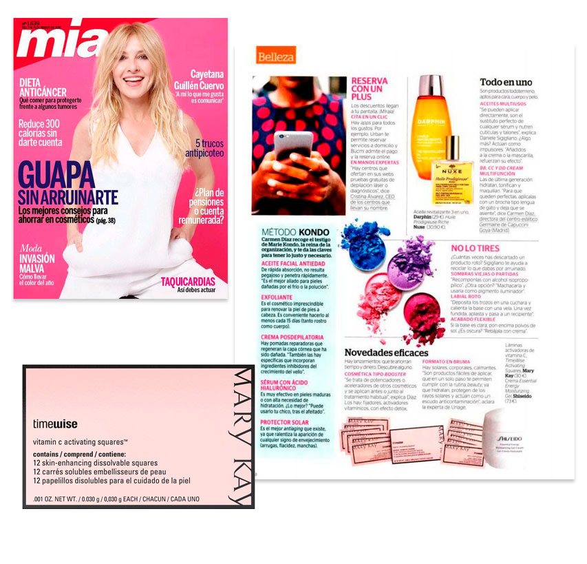 Descubre las Láminas Activadoras de Vitamina C en la revista Mia de marzo de 2018
