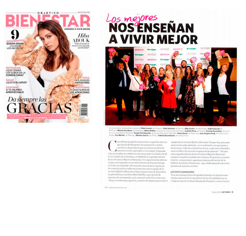 Las revistas mencionan en sus páginas a Mary Kay Objetivo Bienestar