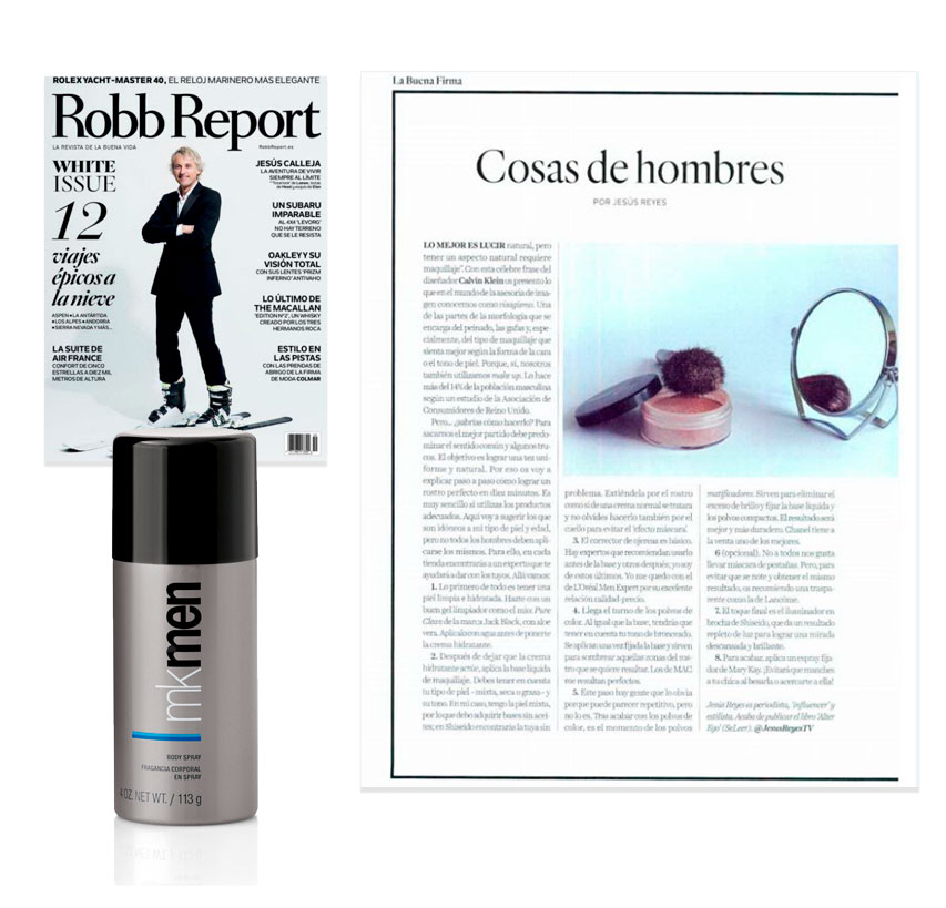 Descubre el Spray para el Cuerpo MKMen en la revista Robb de febrero de 2017