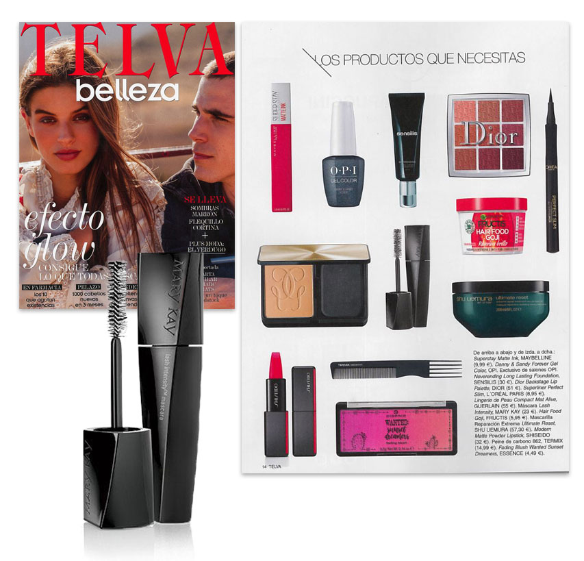La máscara de pestañas Lash Intesity de Mary Kay este octubre en el ejemplar de la revista Telva