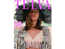 Portada de la revista de Telva julio 2020 con productos destacados Mary Kay: pantallas solares Mary Kay y Gel Reparador para después del Sol