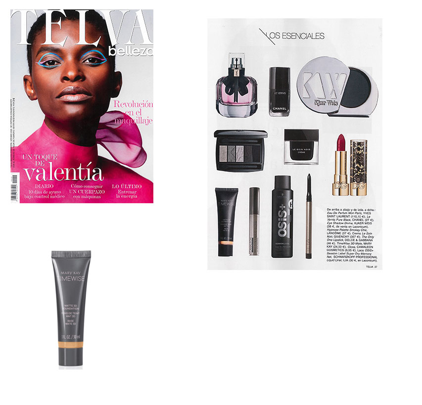 Productos destacados por el especial Belleza de la revista Telva: bases de maquillaje fluidas de Mary Kay, bases de maquillaje TimeWise 3D