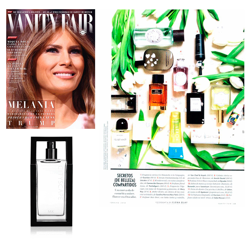 Las revistas mencionan en sus páginas a Mary Kay Vanity Fair