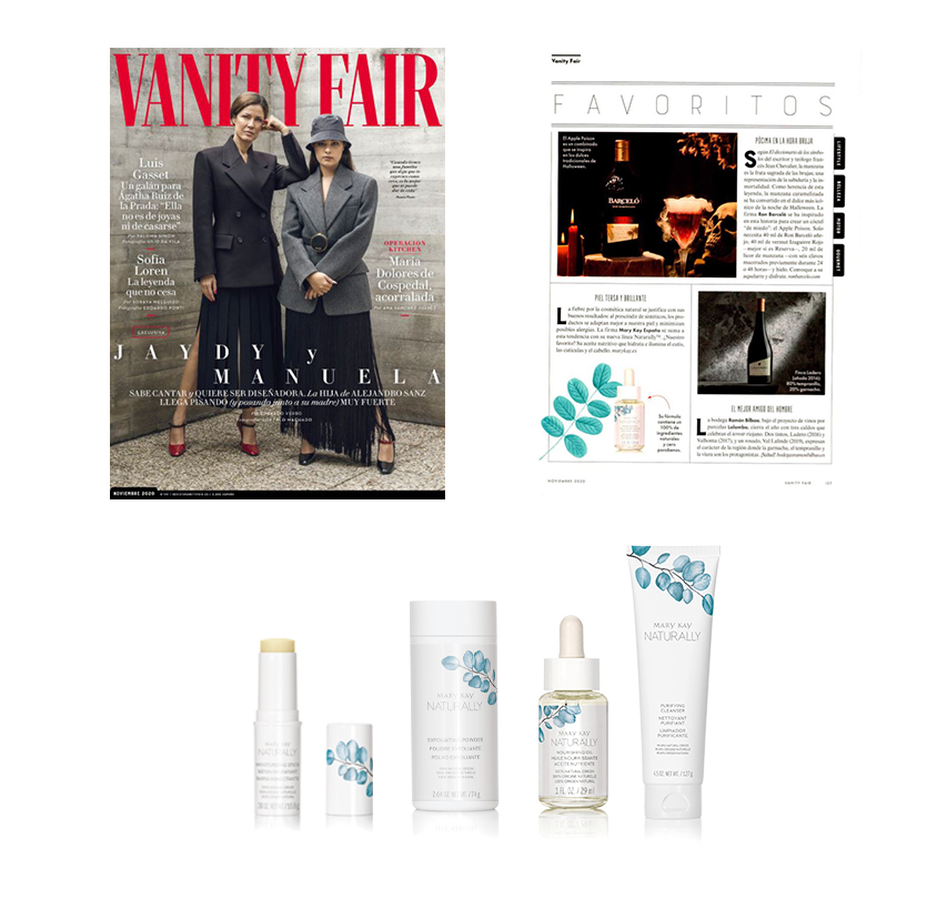 Descubre los productos Mary Kay en la revista Clara de septiembre de 2020: Lápiz de Labios Gel Semi-Mate Mary Kay®, Máscara de Pestañas Lash Love® Lengthening y Paleta de Sombras de Ojos Minerales Mary Kay®
