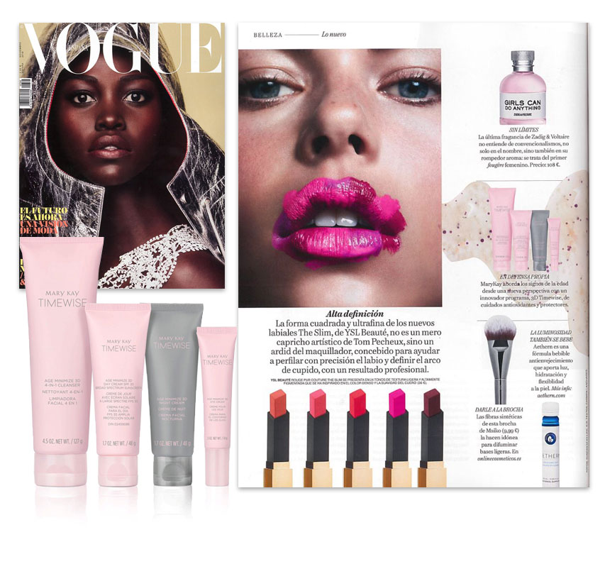 El best seller Set Milagroso 3D TimeWise en la revista Vogue de noviembre de 2018