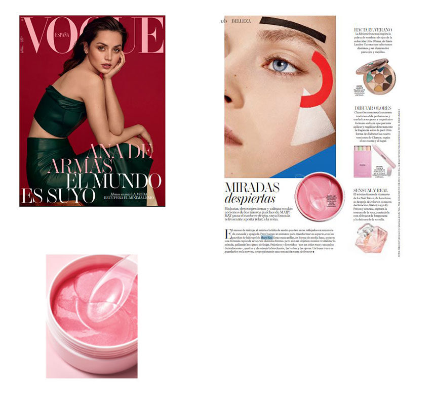 Productos Mary Kay destacados en la revista Vogue de abril de 2020: Parches de Hidrogel para Ojos Mary Kay