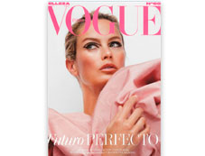 Portada revista Vogue de octubre de 2019 con productos destacados Mary Kay