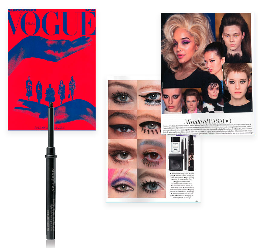 Descubre el Delineador de Ojos Black en la revista Vogue Colecciones de Septiembre de 2019
