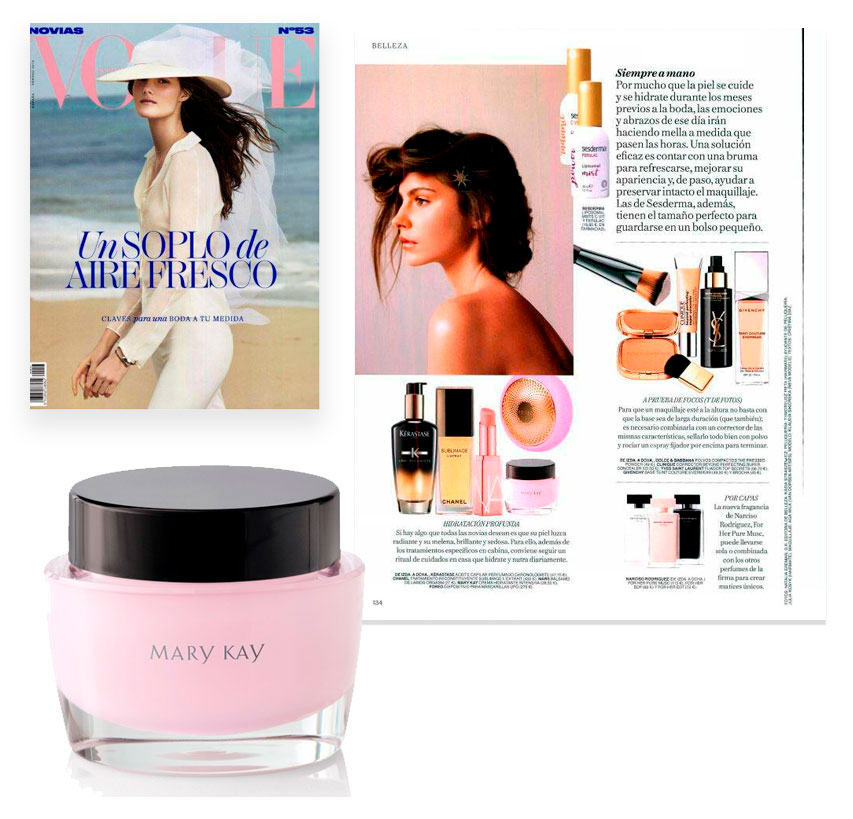 Crema Hidratante Intensiva, el producto Mary Kay destacado por la revista Vogue Novias de marzo de 2019