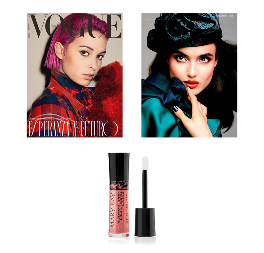 Descubre los productos Mary Kay en la revista Vogue de septiembre de 2020: Brillo de Labios NouriShine Plus® Mary Kay®. Consigue un brillo resplandeciente y un impulso de hidratación inmediato para unos labios jugosos.