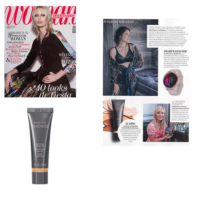 Productos destacados por la revista Woman de enero de 2020: Bases de Maquillaje TimeWise 3D de Mary Kay