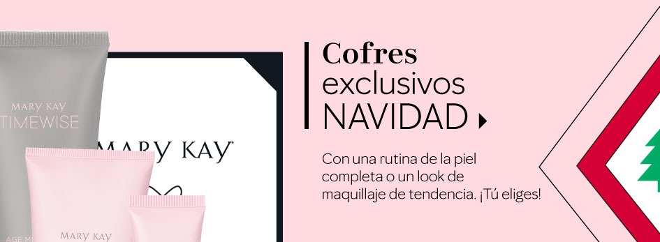 Cofres exclusivos Mary Kay para esta Navidad: con una rutina de la piel completa o un look de maquillaje de tendencia. ¡Tú eliges!