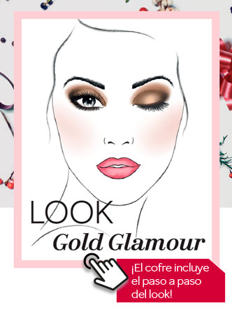 Nuestro cofre de maquillaje incluye una tarjeta explicativa para crear un look impactante y muy favorecedor esta Navidad