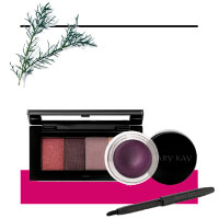 Regala un look romántico esta Navidad con este maquillaje completo con sombras, caja de sombras o petite palette y delineador en gel morado