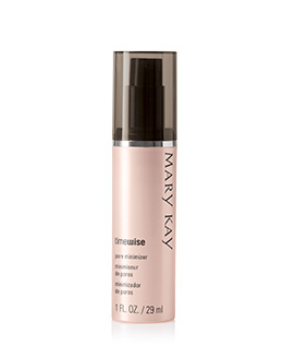 TimeWise Pore Minimizer from Mary Kay standing against a white background.
