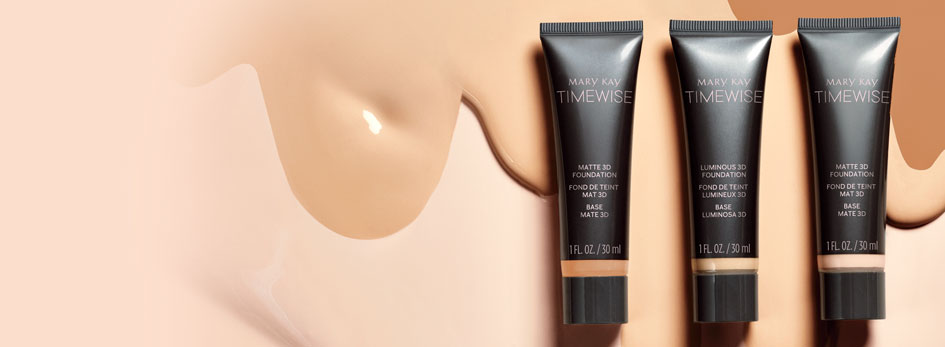 Bases de maquillaje TimeWise 3d: la base que se funde con tu verdadero tono de piel con efecto anti-edad, 12 horas de duración