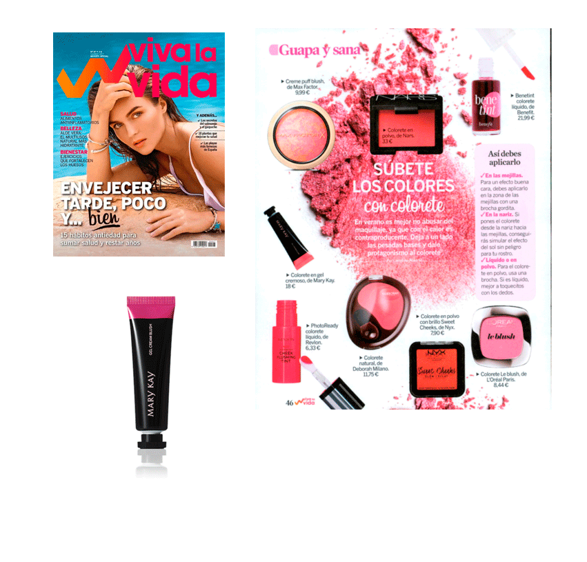 Productos Mary Kay en la revista Viva la Vida