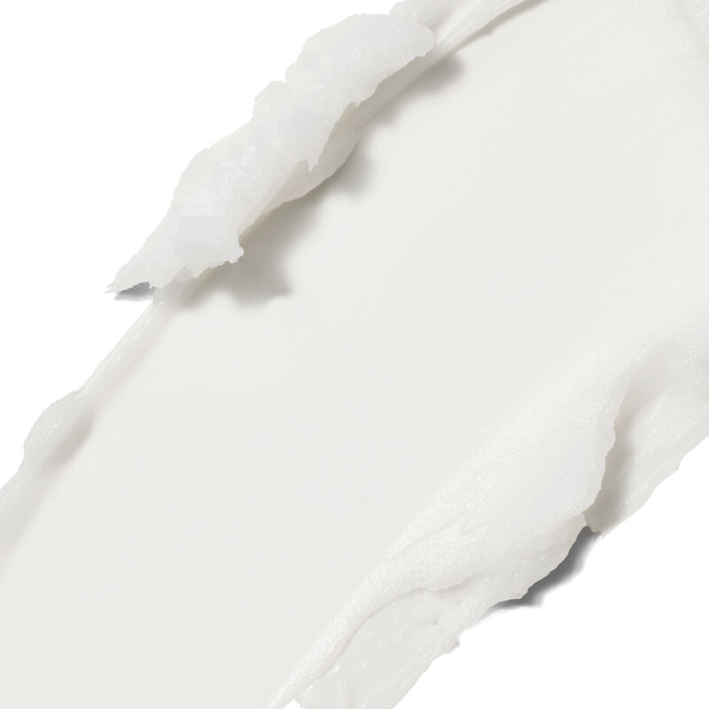 Closeup of white meltin cleansing balm