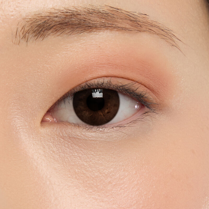 Macro eye shot&nbsp;of Mary Kay&reg;&nbsp;Matte&nbsp;Eye Shadow Stick in Celestial Nude on light skin tone.