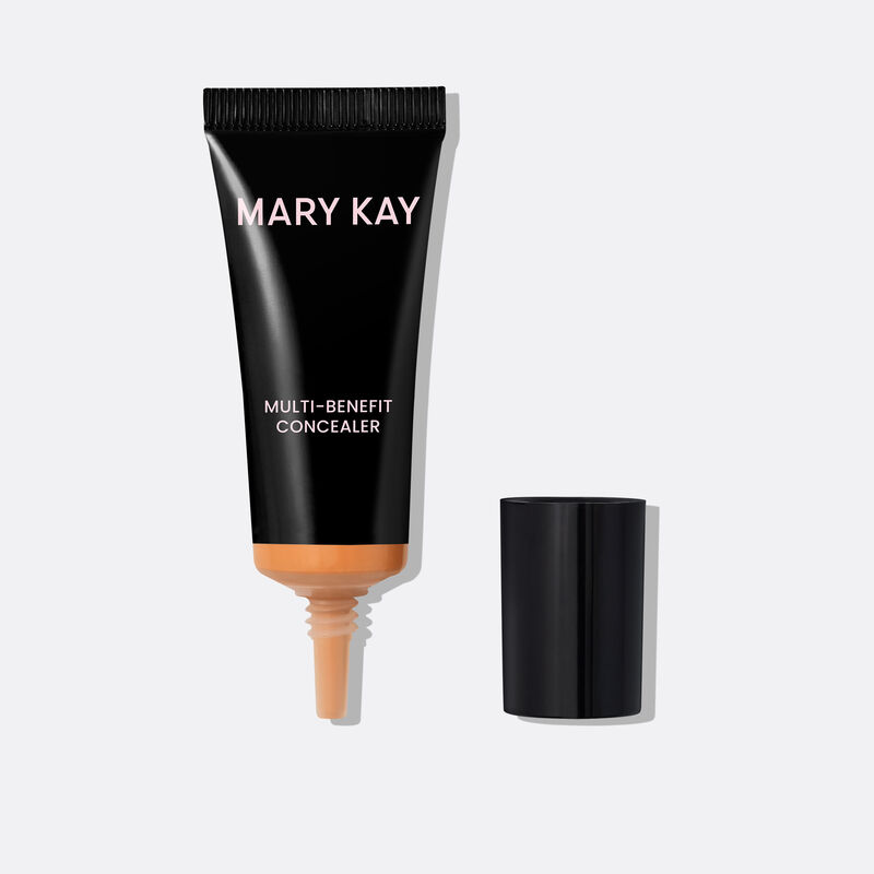 Black Mary Kay&trade; Multi-Benefit Concealer Bottle in Medium 2 with the cap removed, showcasing the needle nose