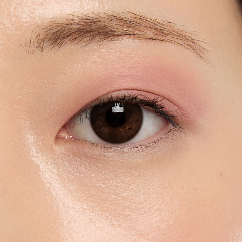 Macro eye shot&nbsp;of Mary Kay&reg;&nbsp;Matte&nbsp;Eye Shadow Stick in&nbsp;Lunar Rose&nbsp;on light skin tone.